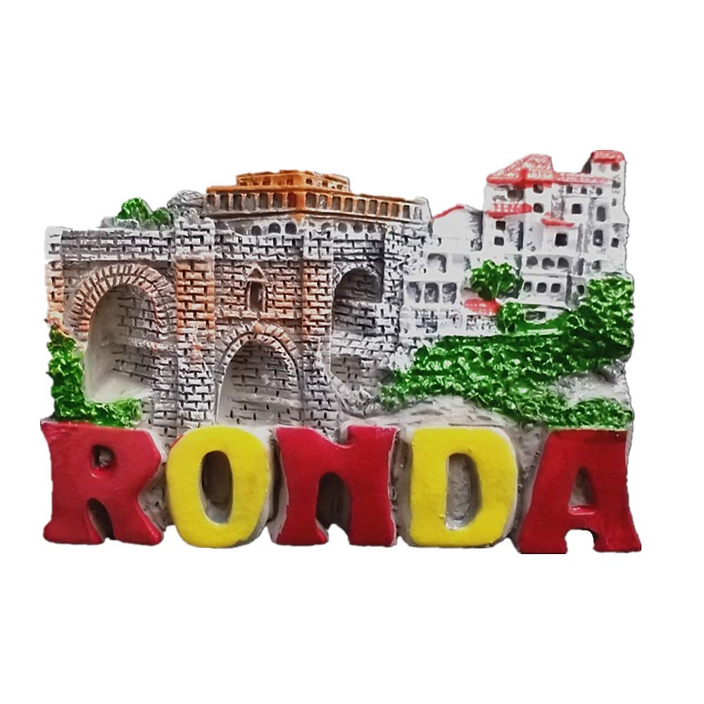 Muyu Magnet Ronda Andalucia Spain 3D Fridge Magnet Travel Souvenir Gift Home Kitchen Decoration Refrigerator Magnetic Sticker Craft Collection
