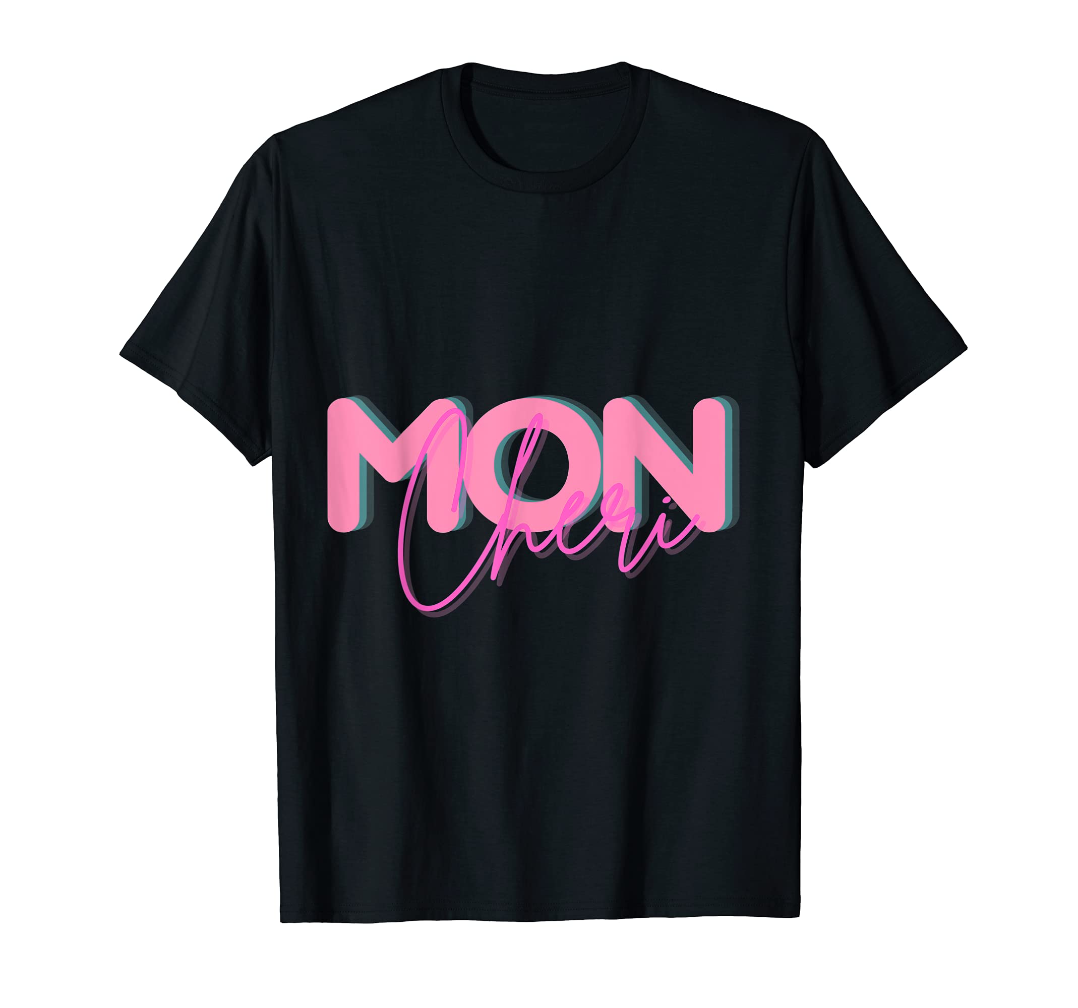 Mon Cheri slogan fashion outfit merci french T-Shirt