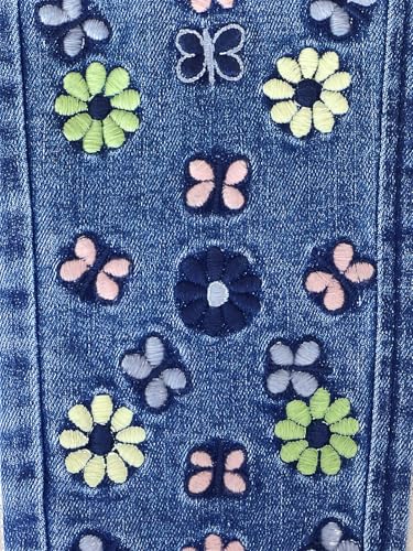 Image of Naughty Ninos Teen Girls Blue Embroidered Cotton Jeans for 14 to 15 Years