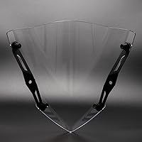 Vista 7 de Evomosa Parasol deportivo para parabrisas de motocicleta compatible con MT-07 MT07 FZ07 2018 2019 2020 18-20 (transparente)