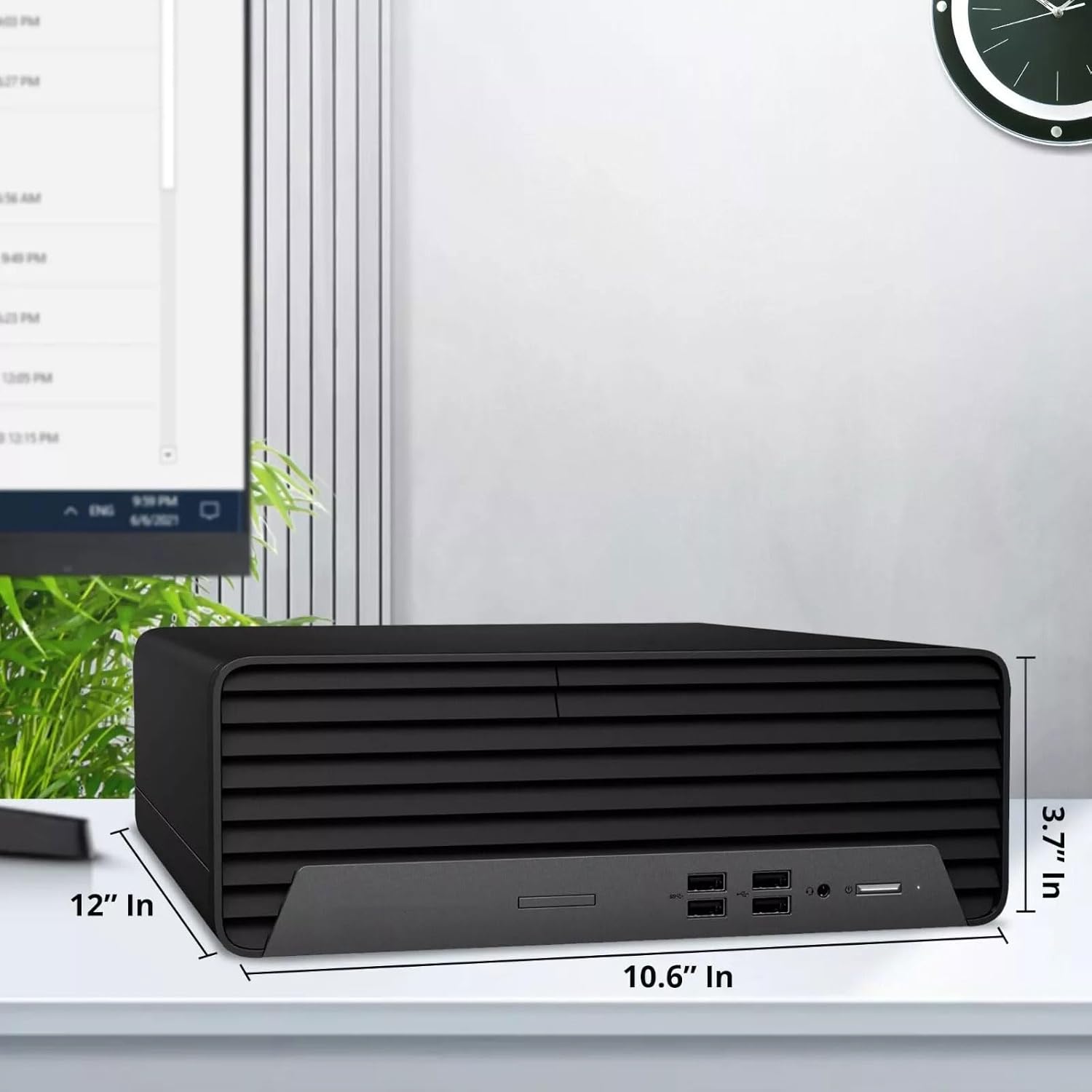 BTO HP ProDesk 600 G6 Desktop Computer PC, Intel Core i5-10500 10th Gen. Processor, 16GB DDR4 Ram, 512GB SSD, New 24 inch LED Monitor, DisplayPort, WiFi, Keyboard & Mouse, Windows 11 Pro (Renewed)