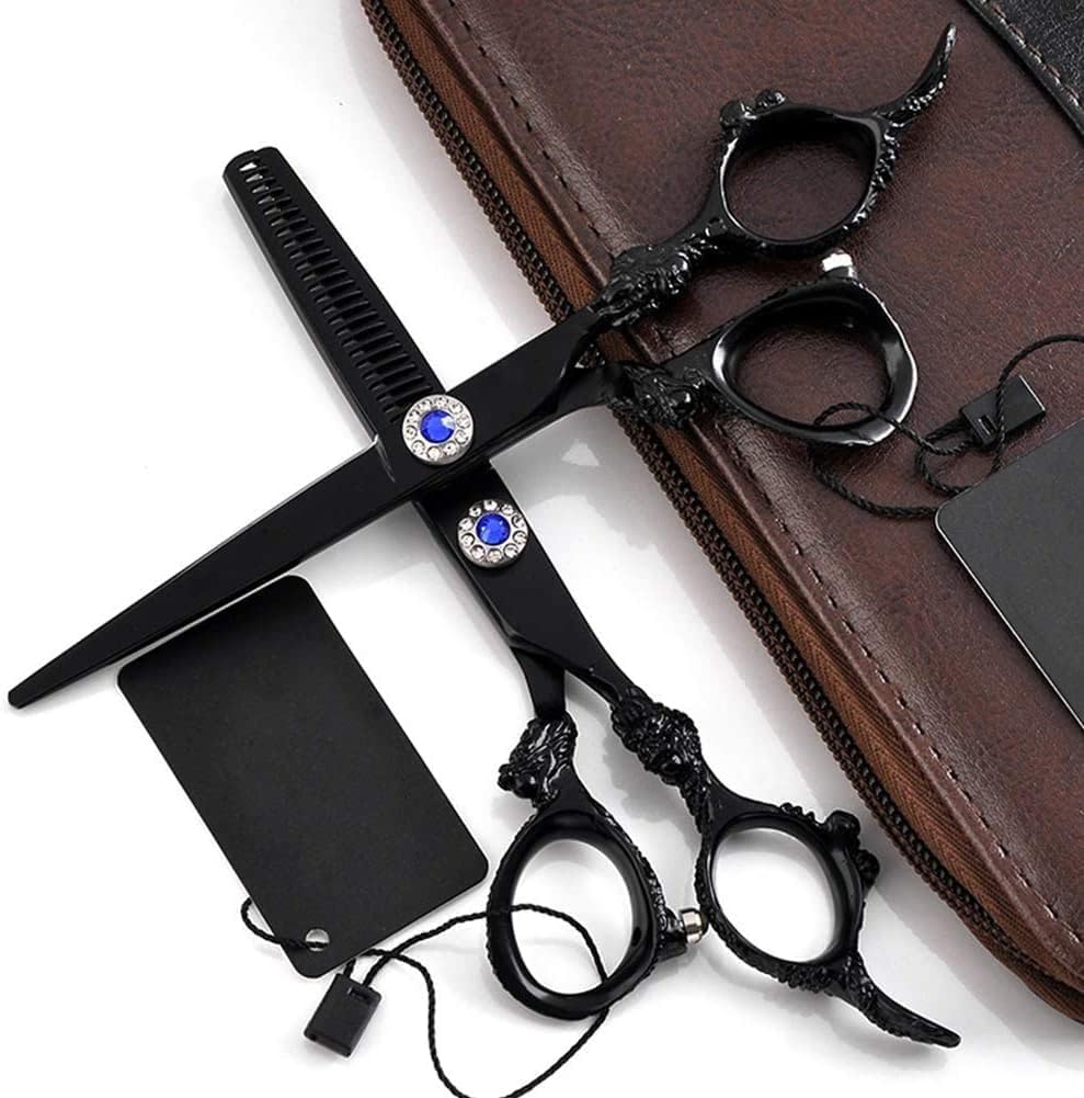 6.0インチ 日本製 ヘアシザー テフロン シザー 格安 理髪用シザー 理髪店用 Tシザー 美容師用 カミソリ ヘアカット 5.5イ