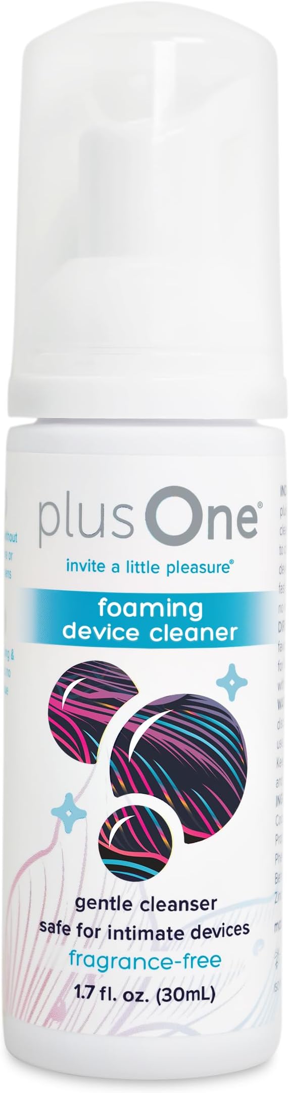 Adult Toy Foaming Cleaner, Fragrance Free, Pro-Skin Gentle Formula, Non-Sticky, No Scrubbing, Easy To Use Dispenser, TSA Approved