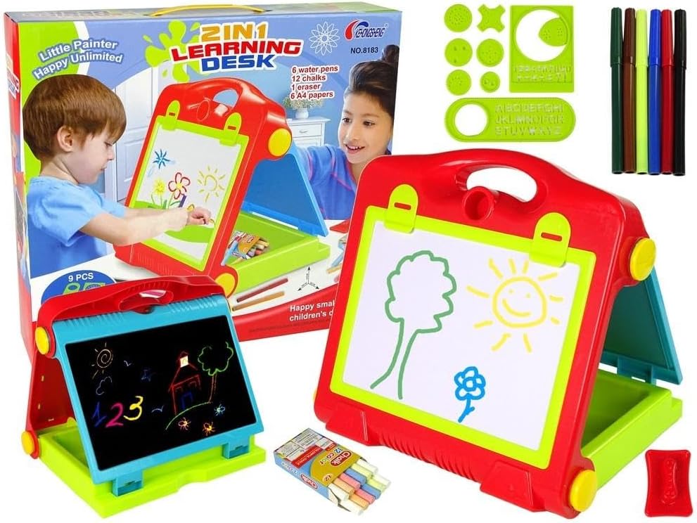 Tablica skladana w walizke dwustronna 2w1 NA crede