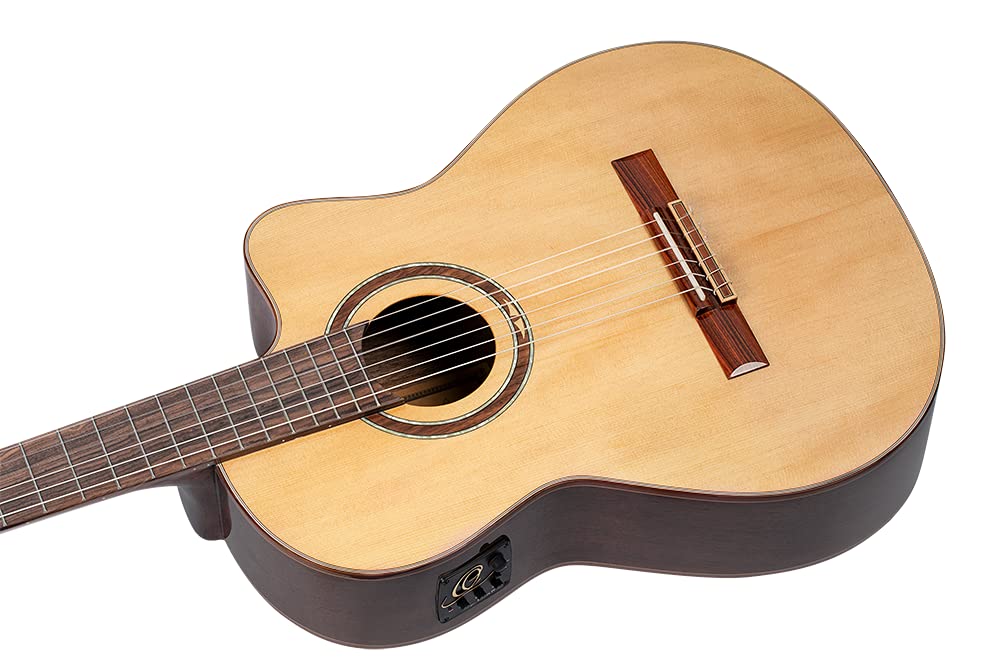 Ortega Classical Guitar Performer Series 4/4 Inclusive Custodia Manico Sottile - Natural (RCE158SN)