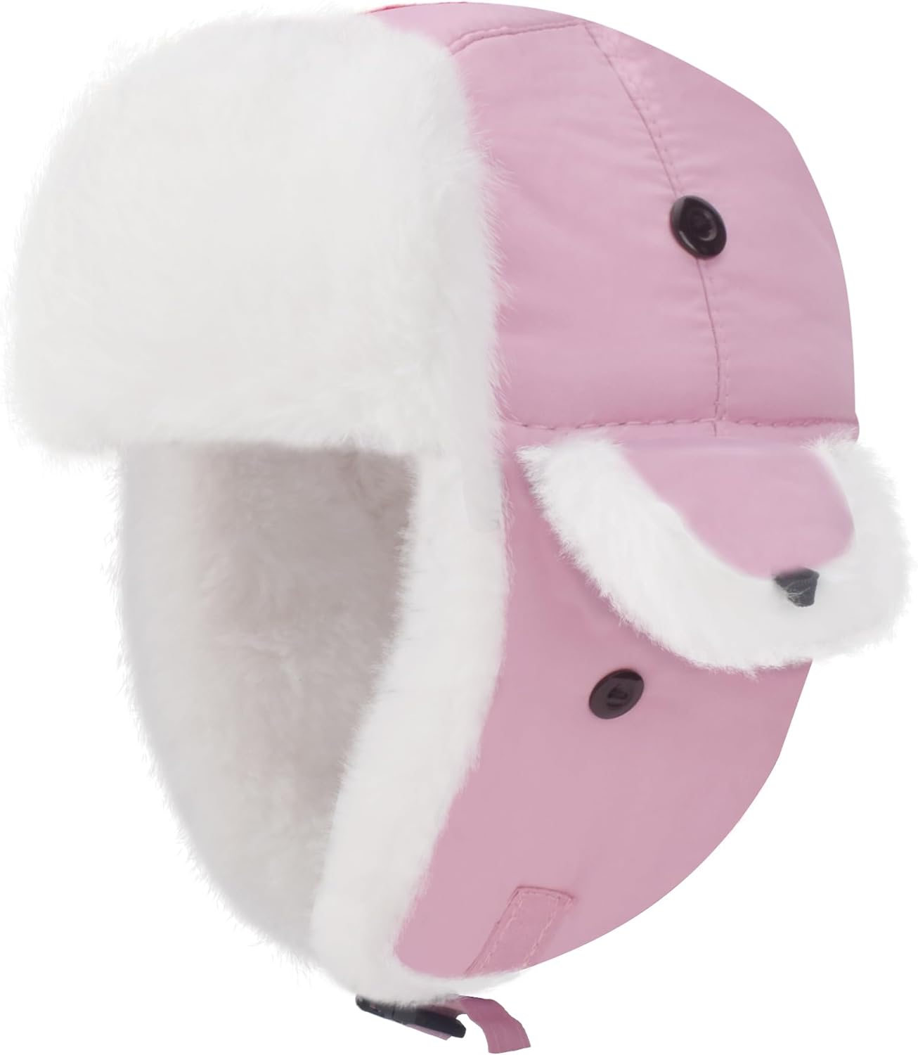 Kids Winter Trappers Hat Toddler Outdoor Windproof Ushanka Ski Cap Ear Flap Chin Strap Snow Hat for 3-8Y