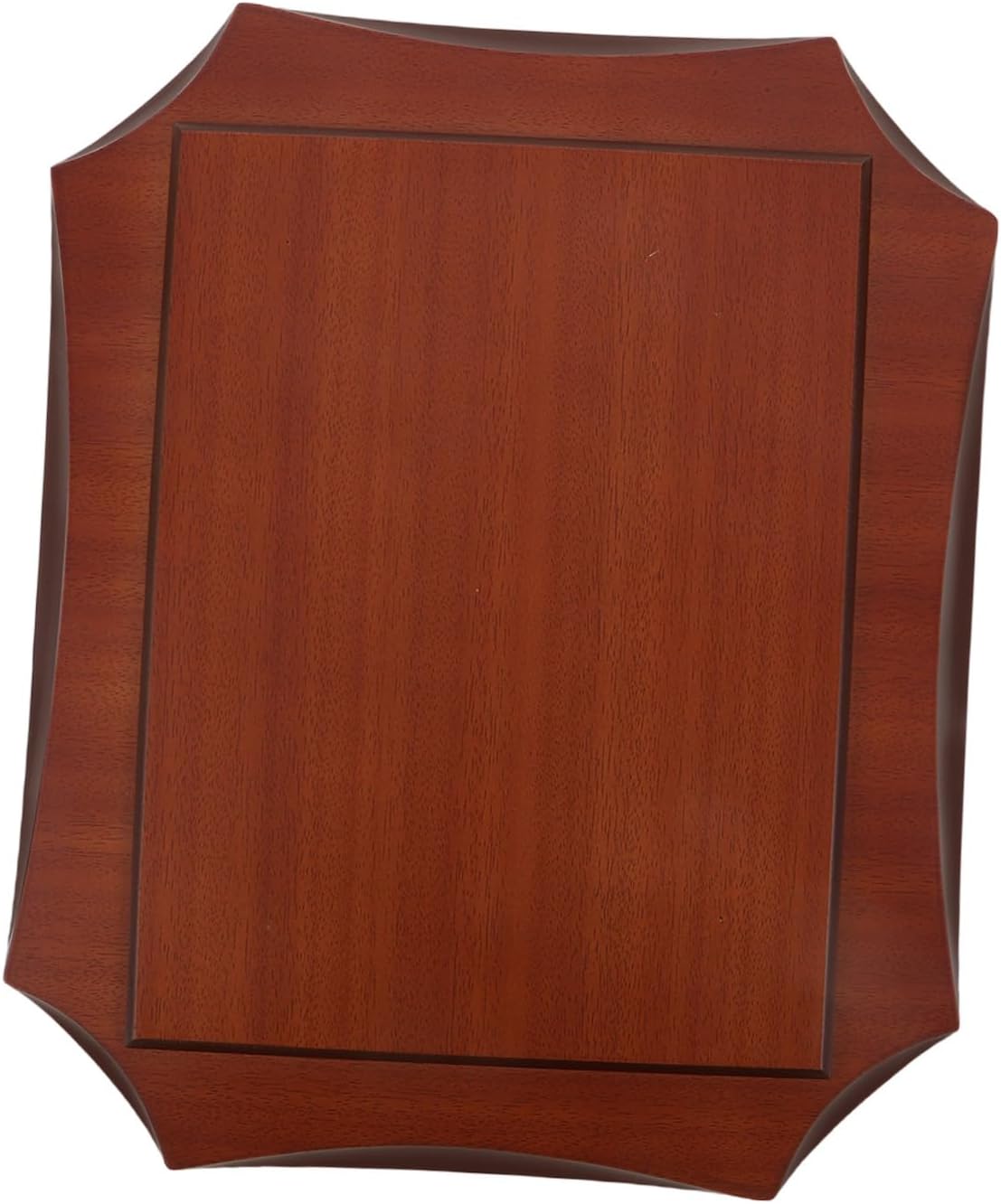 Wooden Medal Display Holder Plaque Octagonal Walnut Coating 1.8cm Thick Medal Hanger Base for Sports Awards Home and Tabletop Use