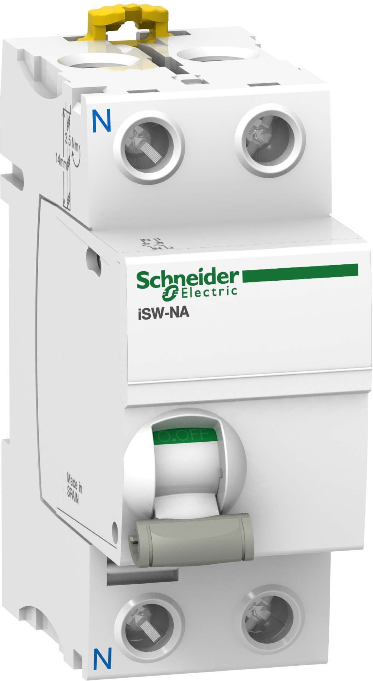 Schneider A9S70680 iSW-NA commande modulaire 1P+N 80 A 230V AC disjoncteur sectionneur tableau