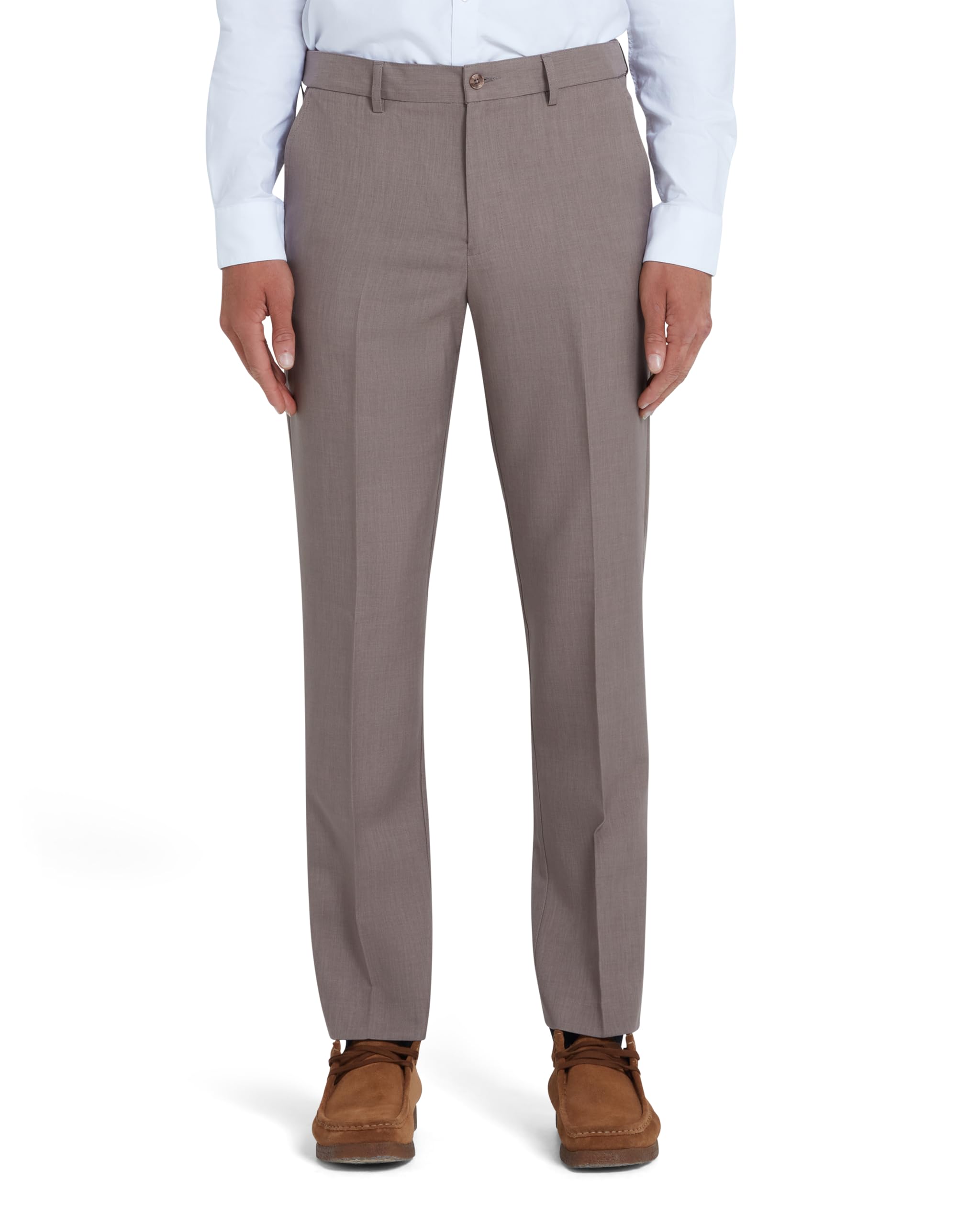 Farah Classic Men's Roachman Trousers, Brown (Dark Taupe), XXXXX-Large (Manufacturer Size:46/29)