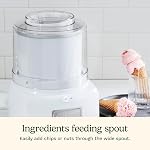 Cuisinart Ice Cream Maker Machine, 1.5 Quart Sorbet, Frozen Yogurt Maker, Double Insulated, White (ICE-21C)