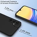 Pikkme Back Cover for Samsung Galaxy A15 5G | Slim Soft Matte Silicone Cover with Camera Protection & Shockproof Bumper Case (Black) gallery image