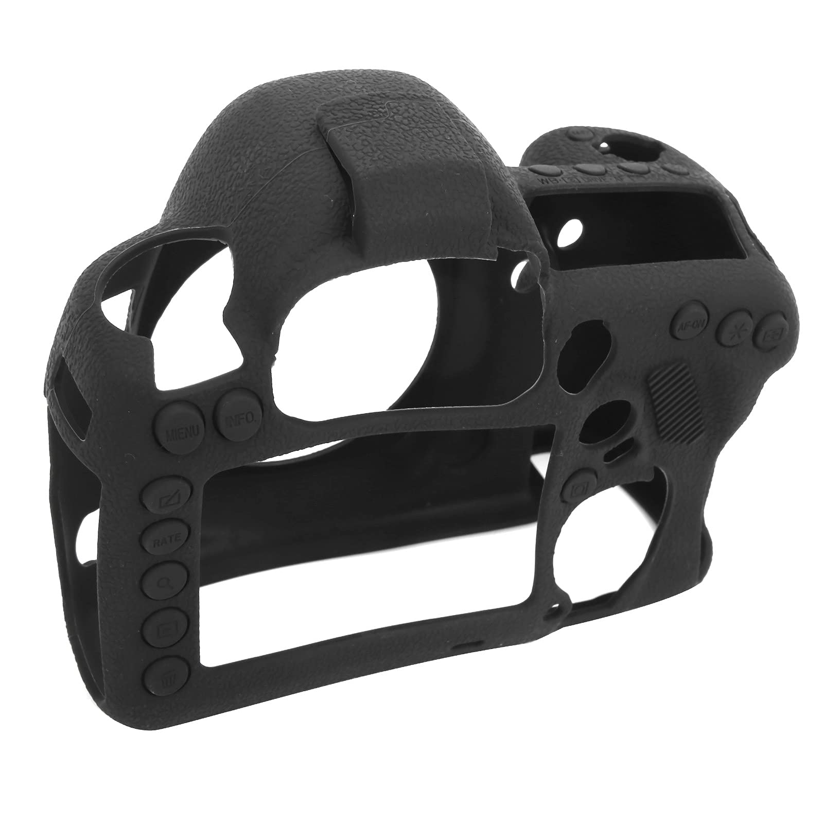 Keenso Custodia in Silicone per Corpo Macchina Fotografica per 5D Mark IV, Borsa Protettiva Morbida e Confortevole per Fotocamera, Pelle Protettiva Nera da 90 Ml per Fotografi