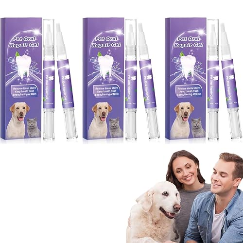 2/4/6Pcs Pet Oral Repair Gel for Dogs, Pet Oral Restorative Gel, Pets Dog Toothbrush (6pcs)