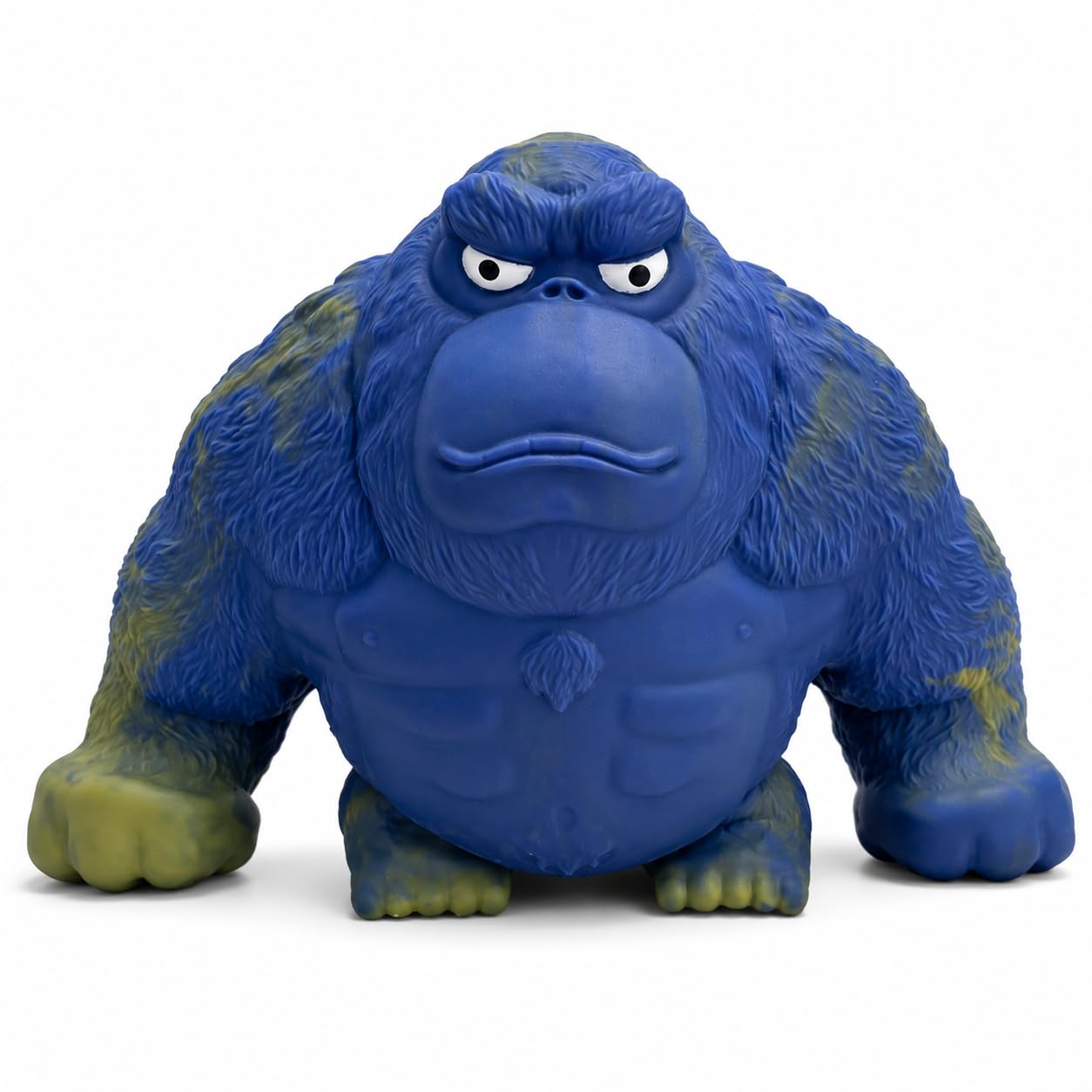 Giant Blue Squishy Gorilla Sensory Fidget Toy 24cm, 1.7kg Super Stretch Sand-Filled Stress Relief Toy, Stretches Up to 3 Times Its Size, Flexible Play Toy and Gift for Children Ages 3+