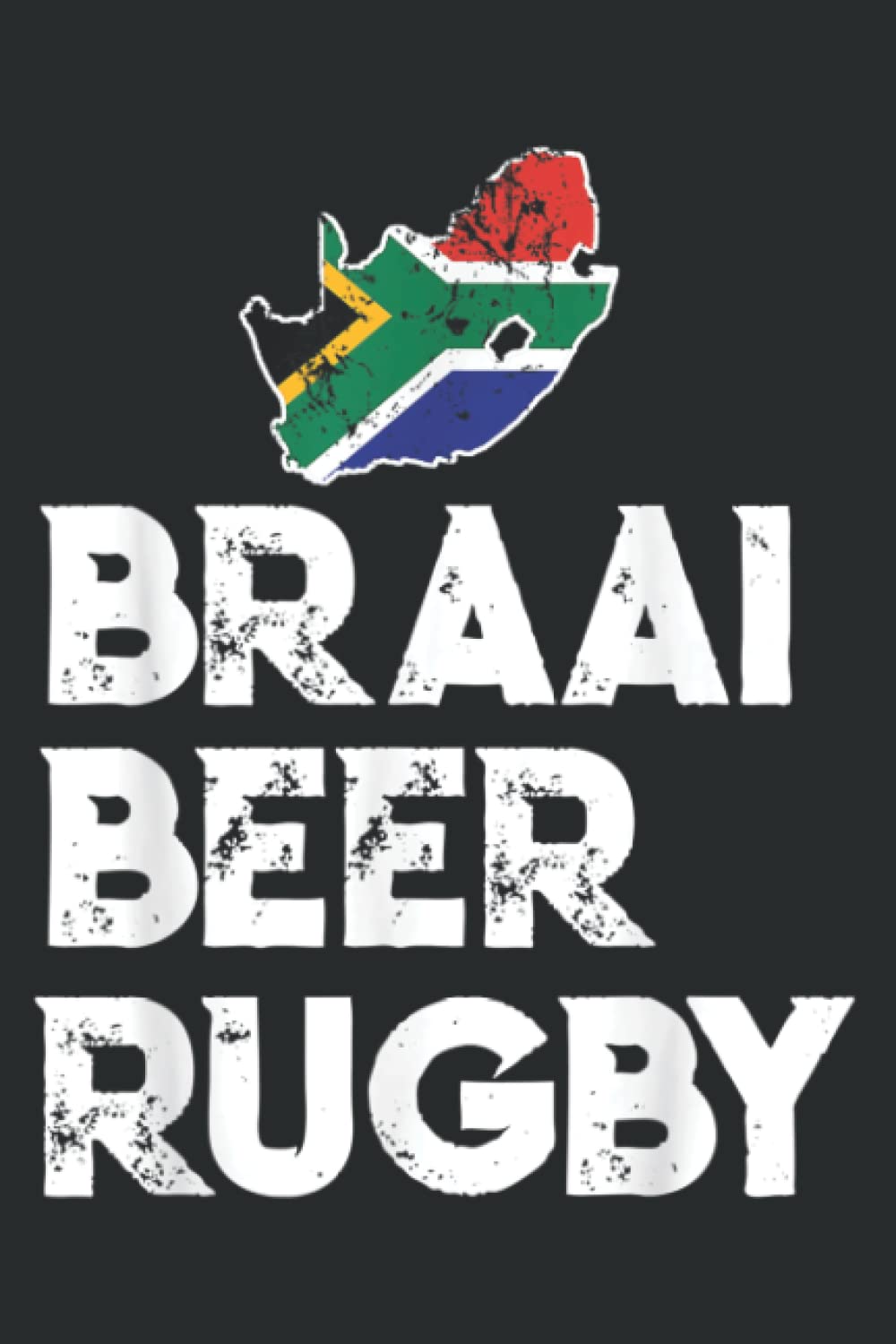 South African Braai Beer Rugby Flag Patriotic: Lined Journal Notebook Birthday Gift Present - 6x9 inches - 120 Pages