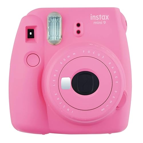 Fujifilm Instax Mini 9 Instant Camera, Flamingo Pink - Flamingo Pink - Base