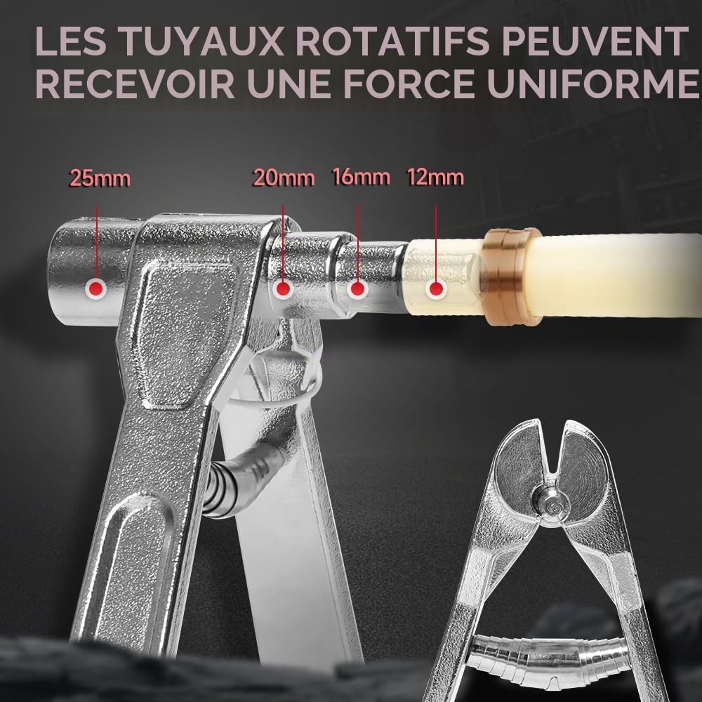 iCrimp SL-1225 Pince à sertir PEX Axial 12-25 mm avec inserts