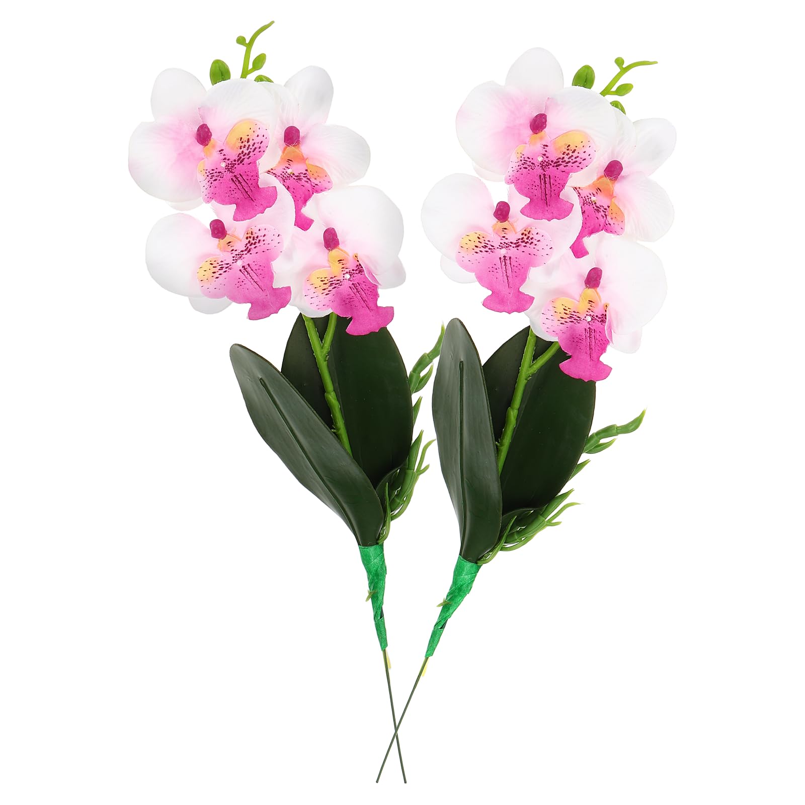 Phalaenopsis artificiel de 38cm au toucher réaliste lot de 2, cadeau de mariage idéal
