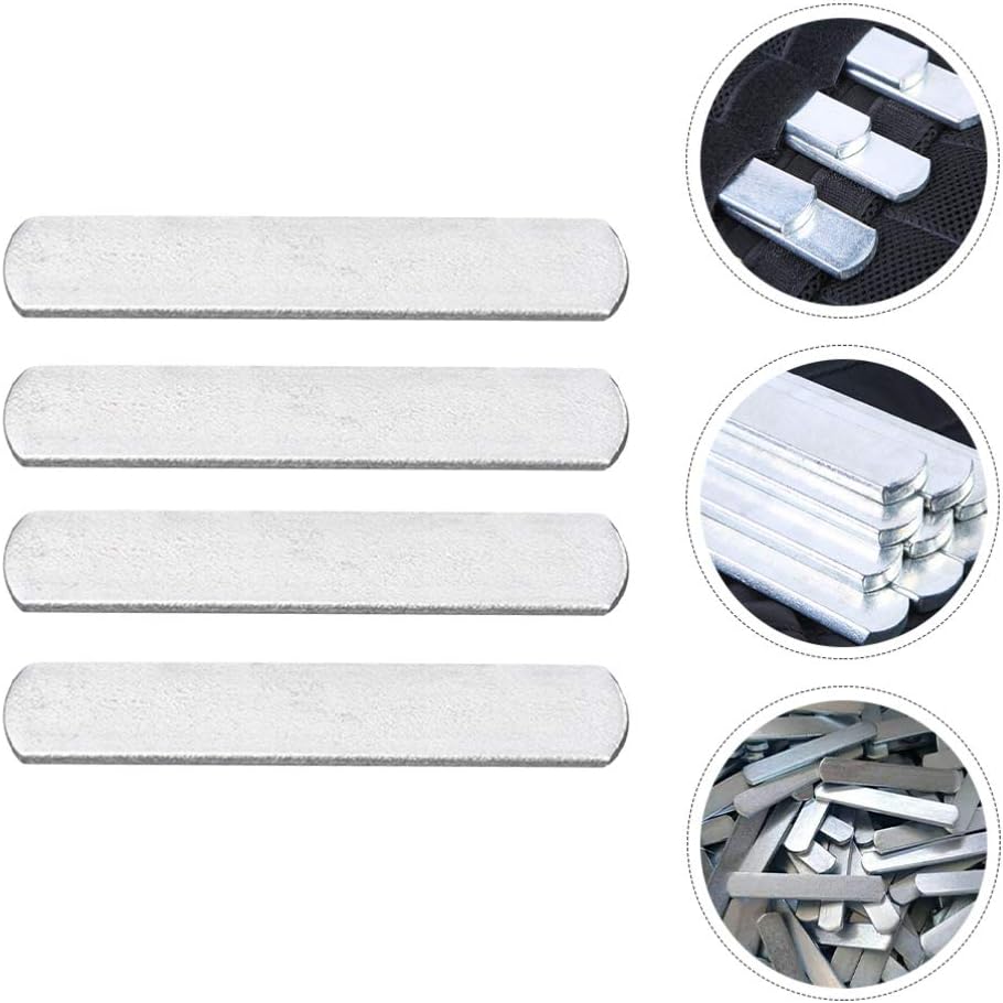 FAVOMOTO 8pcs Weight for Fitness Equipment Electroplated Weighted Steel Strips for Weight-bearing Vests and Leggings for Beginners and Athletes