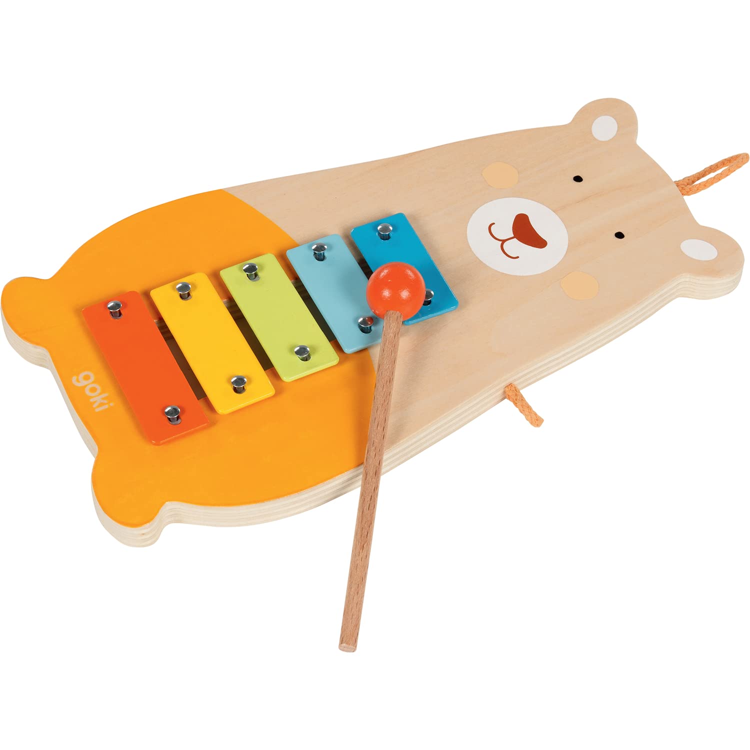 Goki - Metallophone Bear Does Not Apply Motor Skills Development, Multicolor (61877)