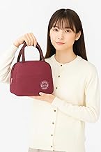 Thermal Insulated Lunch Bag Grey – Leak-Proof Hot & Cold Food Storage Tote with Aluminum Foil Lining, Perfect for Office, School & Travel (Maroon)