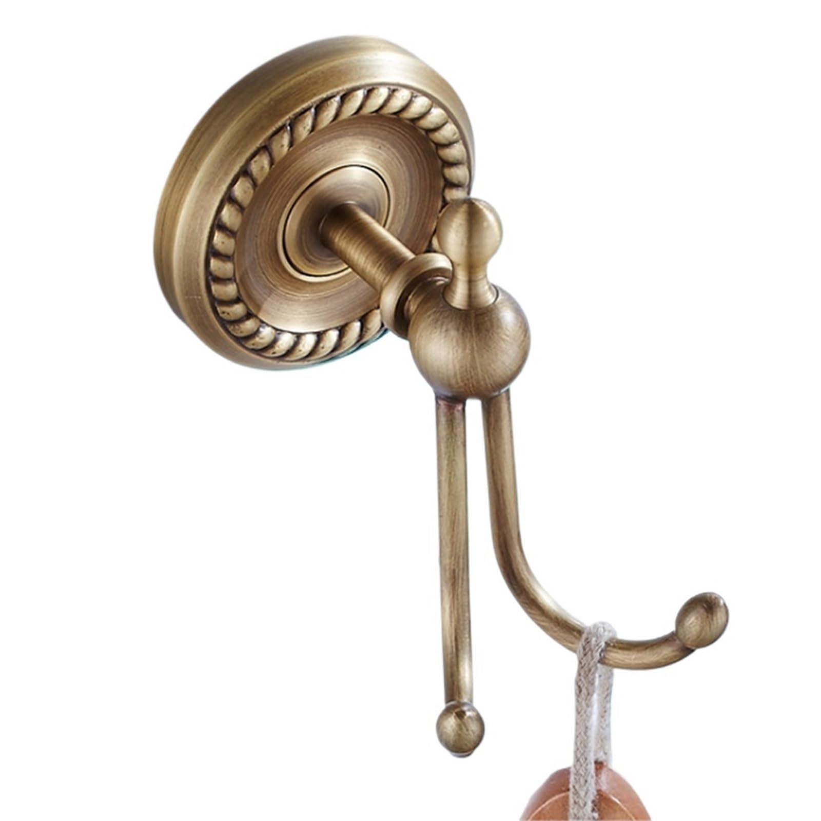Mohuied One Color Brass Robe Hooks Robe Hook Antique Brass Bronze Wall For Bathroom Kitchen Lavatory Home Decor Coat Clothes Towel Key Holder For Hanging Coat Robe Keys Clothes Bags(Robe Hook G)