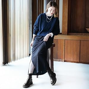 Amazon | [アミアミ] ブーツ 厚底ブーツ 厚底 フロントジップ