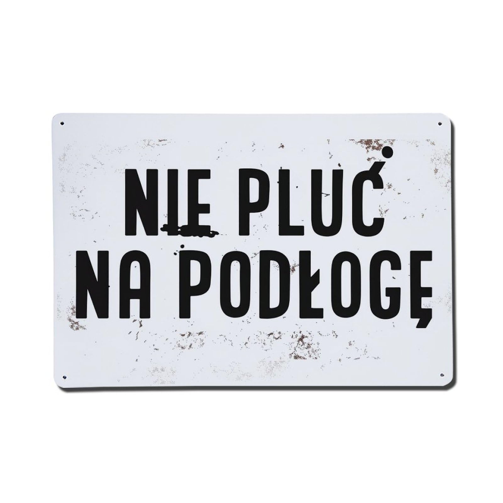 Do Not Spit On The Floor Metal Tin Sign Plaque