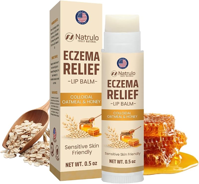 Bálsamo labial Natrulo com aveia coloidal, mel e manteigas