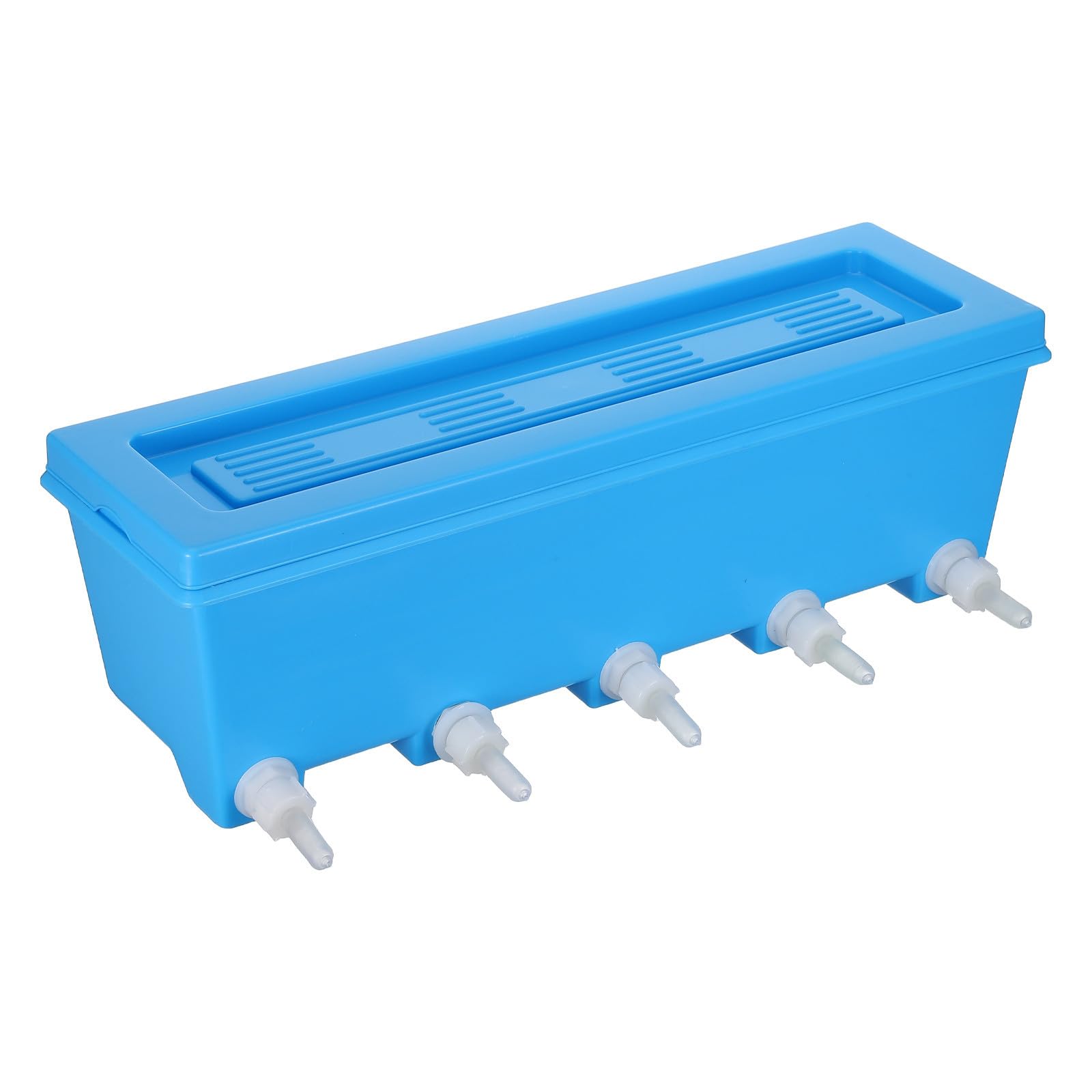 Seau d'alimentation pour bétail 8L en ABS avec 5 tétines pour élevage mobile