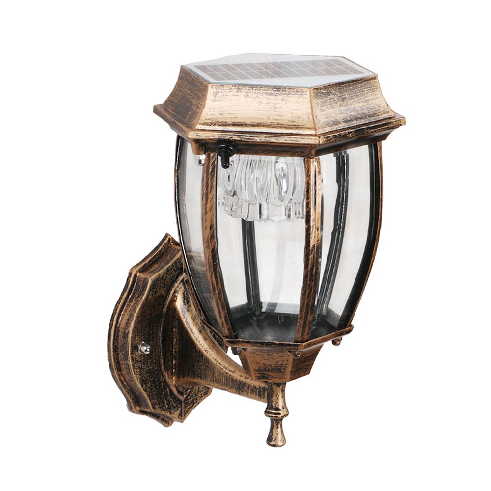 Lumière murale solaire avec capteur de mouvement pour éclairage extérieur chic