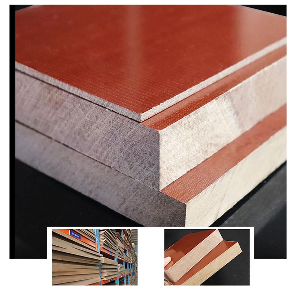 EDFMGH 2pcs Phenolic Bakelite Sheet Composite Insulated Board Electrical Wooden Fabric Plate Resin Laminate Thick 2/3/4mm(2mm)