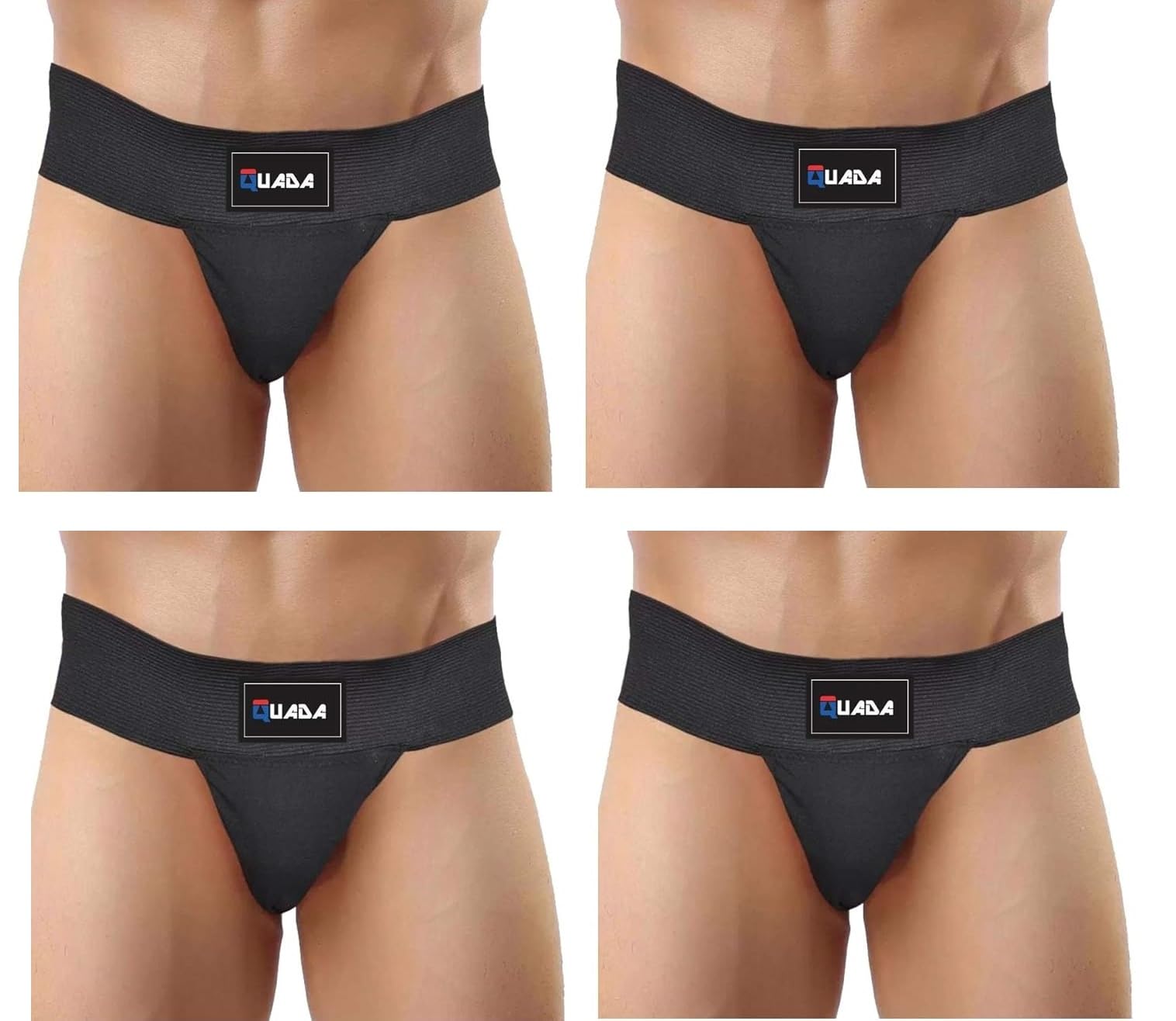 QUADA Inguinal Hernia Support Brief, Gym Supporter (Pack of 4, X-Large)-picture-49