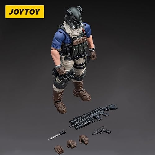 Miniatura 6 de JOYTOY 1/18 Figuras de acción anuales del paquete de promoción del constructor del ejército figura 11 modelos de colección de anime
