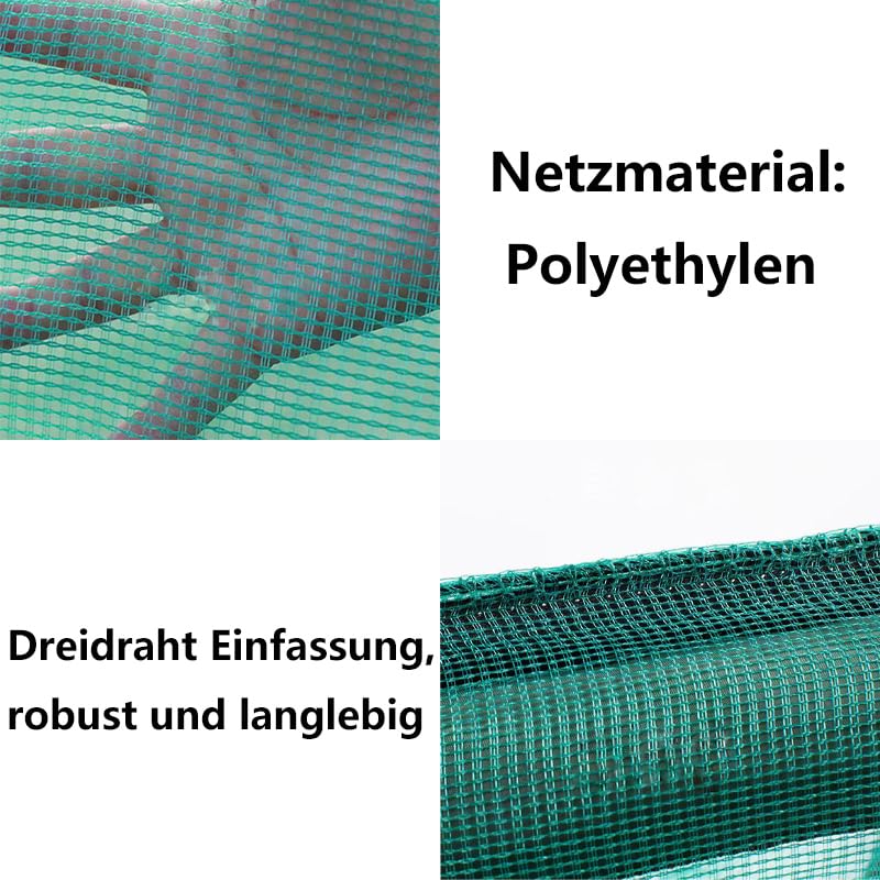 Lawaia Käfig Netz Fischfalle Fischnetz Faltbare Fisch Netz Tragbare Fischzucht käfig mit Abdeckung und Schwimmer Fischernetz für Teich, Fischzucht, Aquakultur