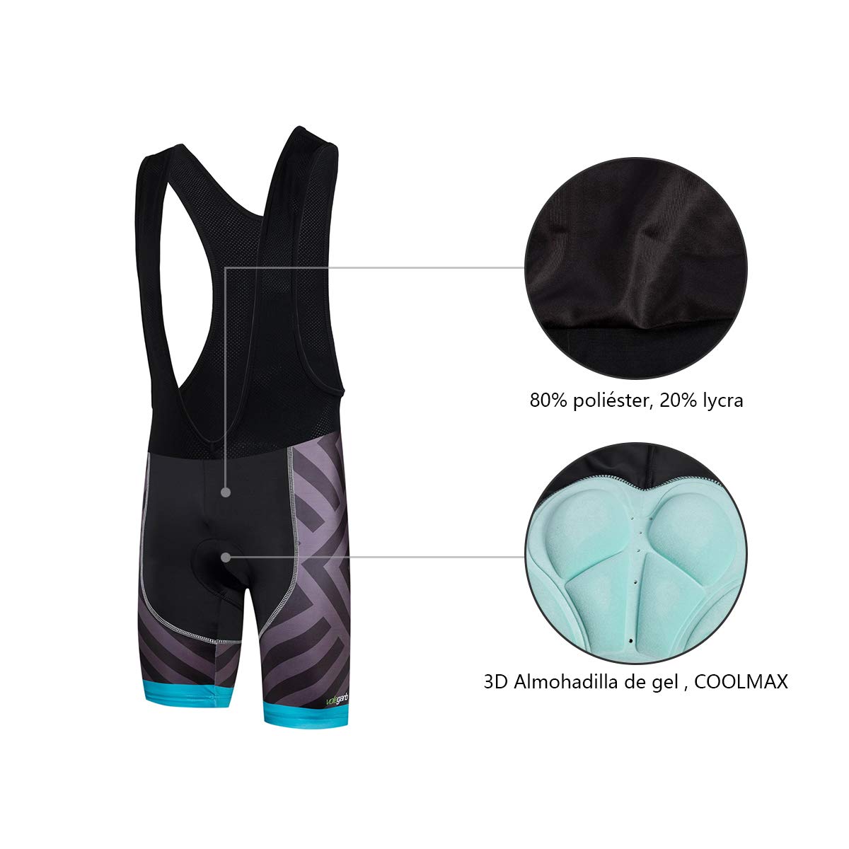 Meicynhoger Ropa Ciclismo Verano para Hombre,Ciclismo Maillot y Culotte Pantalones Cortos Transpirable