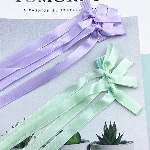 Miniatura 6 de 10 pinzas para el cabello con lazo para niñas, lazos para el cabello, pinzas para el cabello para mujeres, lazos para trenzar, accesorios para el