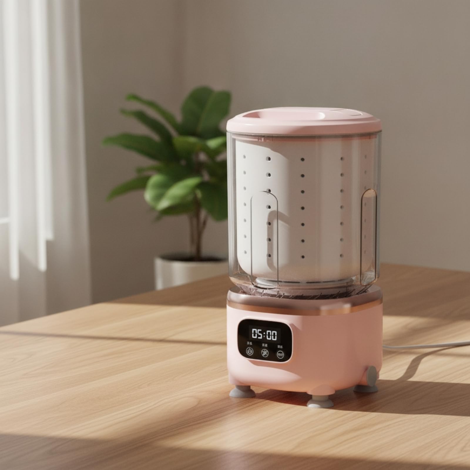 Portable Laundry Machine Mini Lavatrice Portatile Automatica Asciugatrice Centrifuga Carico Ridotto Controllo Touch Pannello Digitale Vasca Superiore, 暗紫罗兰