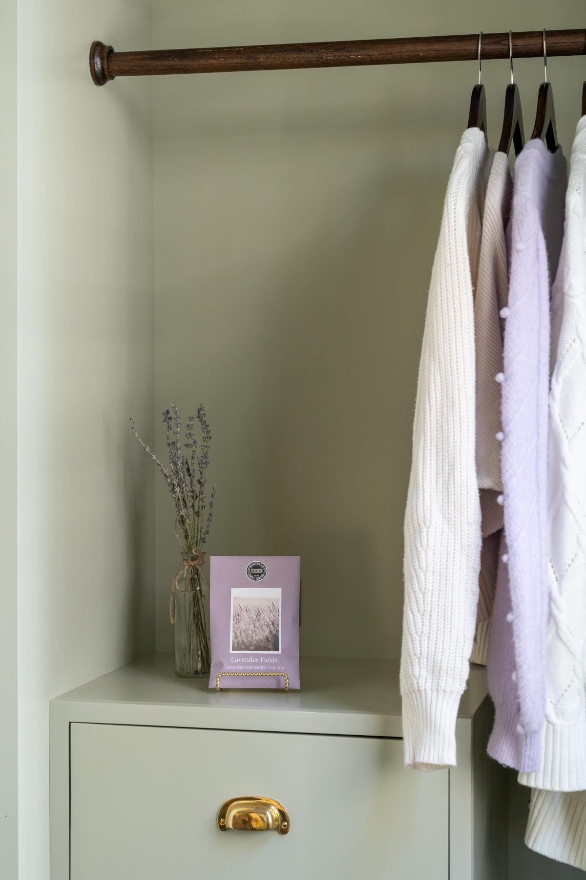 Bridgewater LAVENDER FIELDS duża saszetka zapachowa, zapachowa szuflada, szafa zapachowa, odświeżacz do salonu, sypialni, łazienki, kosza na pranie lub samochodu