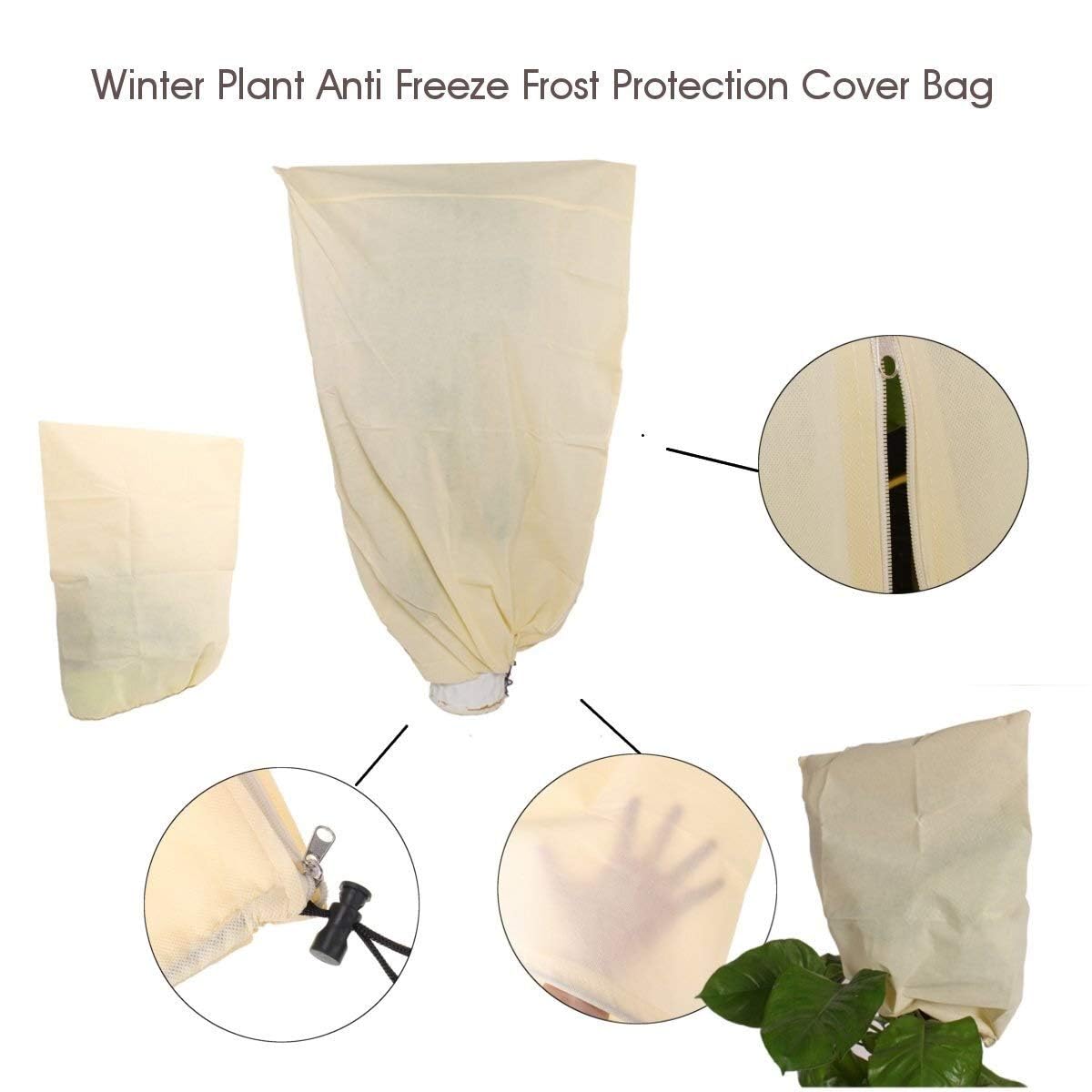 Pflanzenschutzabdeckung. Outdoor Winter Garten Yard Strauch Topfpflanze Anti Frost Frost Schutzabdeckung Tasche Pflanze Abdeckung Warme Abdeckung Baum Strauch (Color : 240cm x 200cm)