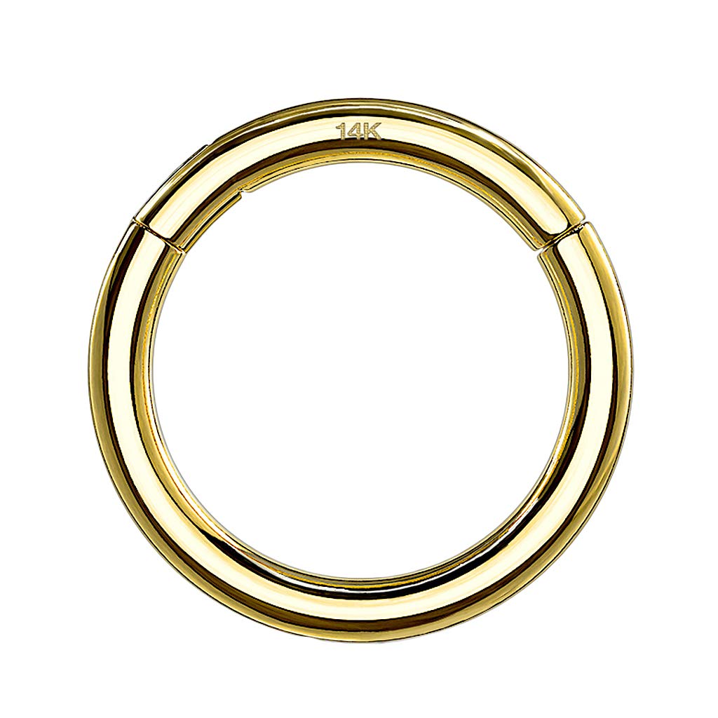 585 Gold 14 Karat Universal Nasen Piercing Ohr Ring Septum Clicker