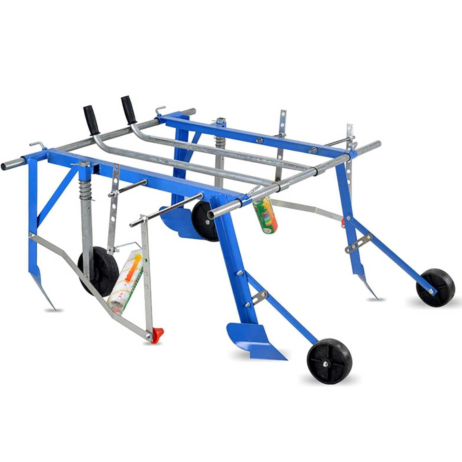 ZMJGLL Hand-Pulled Mulch Film Machine, Adjustable Depth Automatic Mulching Agricultural Equipment for Greenhouses, Gardens, and Orchards.soil Conditions (High 2M)