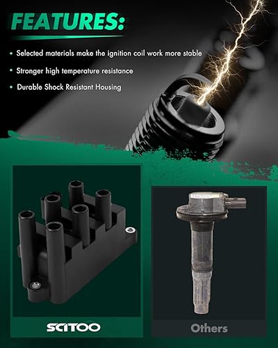 Miniatura 2 de SCITOO Bobinas de encendido para Ford F-150 M-ustang Freestar Taurus para Mazda Mercury B3000 Sable Monterey Automobiles OE Números DG485 C1312 FD498