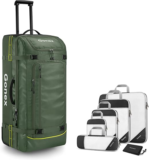 Gonex Rolling Duffle Bag with Wheels, 100L with