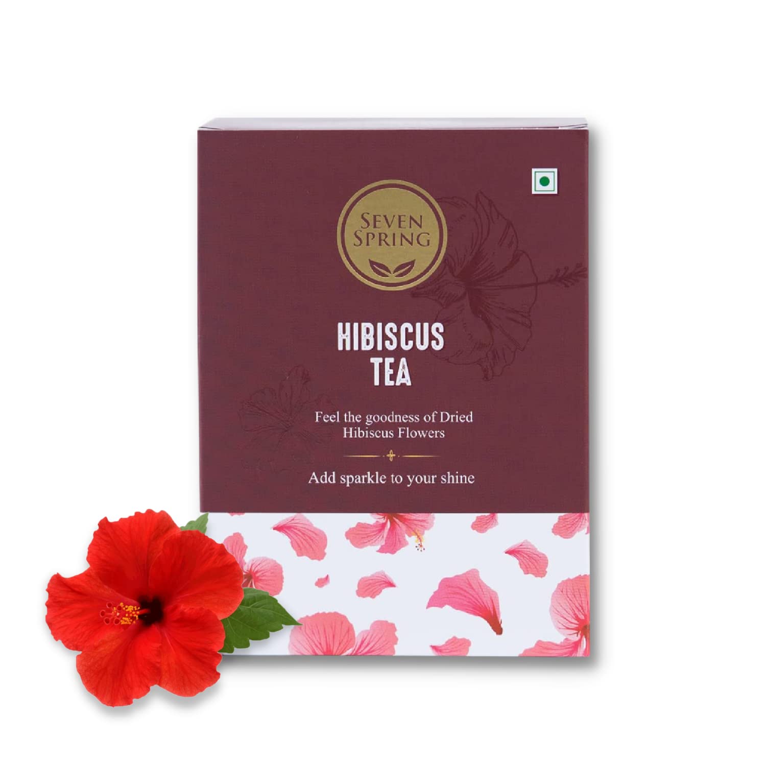 Seven Spring Premium Hibiscus Tea | 50 grams | Lowers Blood Pressure | Antidepressant | Pure Loose Leaf Tea…