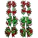 QtGirl 8 Pieces 4" and 5" Christmas Hair Bows in Pairs for Baby Girls Toddlers