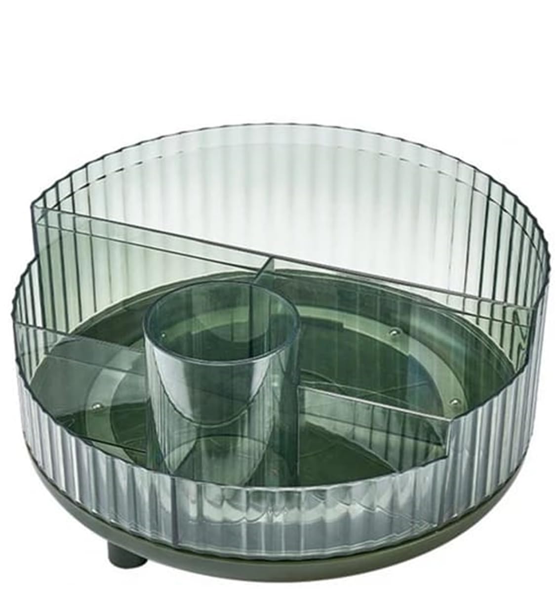 Kiwilon 360° Revolving Cosmetics Organizer - Green | with 360° Rotation | Multi-Purpose Makeup, Perfume and Brush Organizer Tray | Countertop Vanity Desk Storage | for Kitchen & Bathrooms (B0CBG13DZP) Amazon Price History, Amazon Price Tracker