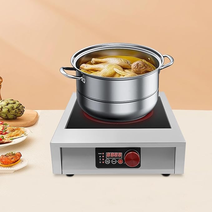 Estufa Vitrocerámica 1 Puesto 45 cm De piso 110V miniatura 8