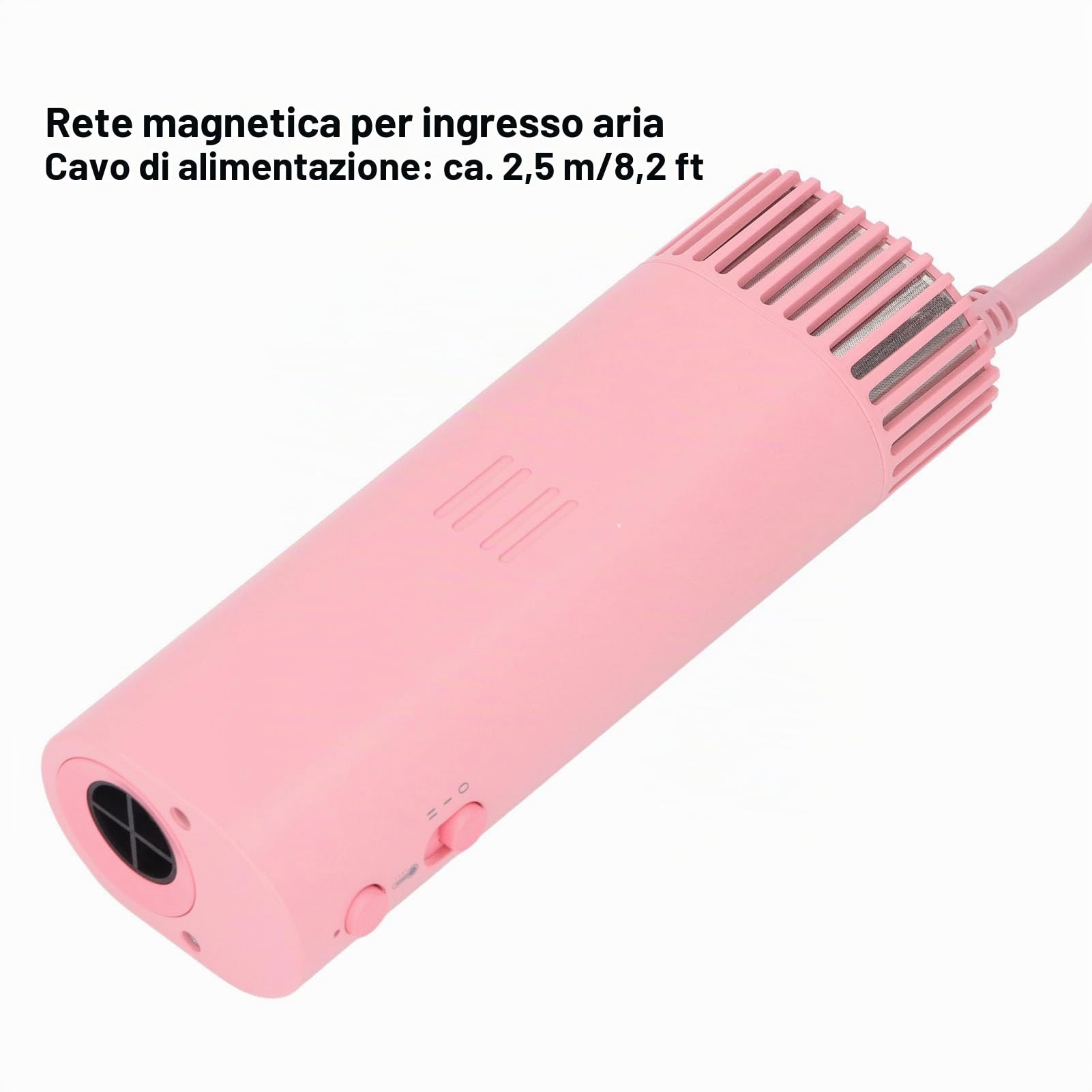 Asciugacapelli per Cani, Kit Asciugacapelli per Toelettatura Cani con Supporto, Asciugacapelli Leggero per Cuccioli e Gatti a Mani Libere, Regolabile 2 velocità 4 Temperature (EU)