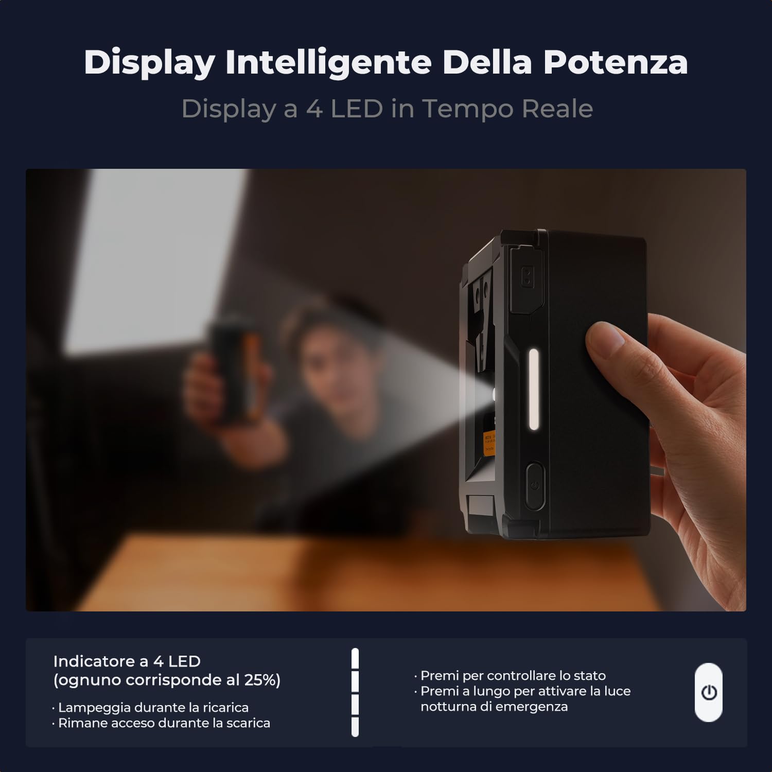 K&F CONCEPT Batteria V Mount da 99Wh 6700 mAh Ricarica Rapida PD 100 W USB-C con Doppio D-TAP/A/USB-C/DC/Display TFT/Luce di Emergenza per Fotocamera, Videocamera, Monitor